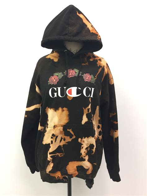 gucci hoodie gialla|gucci distressed hoodie.